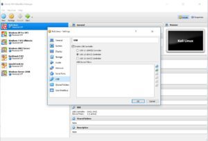 How to Connect ALFA AWUS036H to Kali Linux in VirtualBox - Enabling The USB Controller