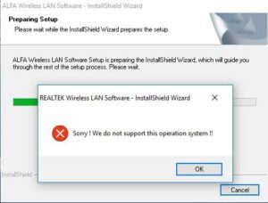 How to Install ALFA AWUS036H on Windows 10-Error Message