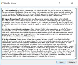 How to Install VirtualBox Extension Pack - Accept Licensing Agreement