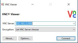 Install VNC Viewer on Raspberry Pi with Kali Linux-vnc viewer interface