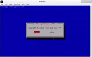 Installing Full Version of Kali Linux on Raspberry Pi 3-installing kismet