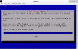 Installing Full Version of Kali Linux on Raspberry Pi 3-adding users to kismet