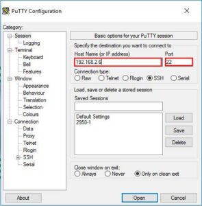 Securing VNC Connection on Kali Linux with SSH - IP Address in Putty
