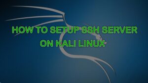 How to Setup SSH Server on Kali Linux