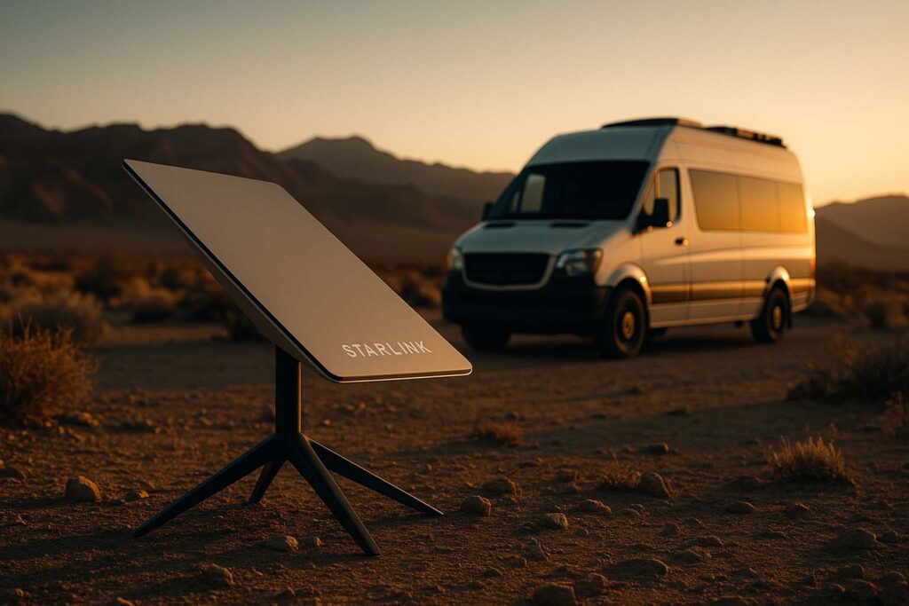 Starlink Roam setup for digital nomads and remote workers